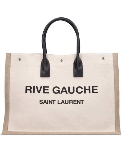 Borsa shopper Saint Laurent grigio