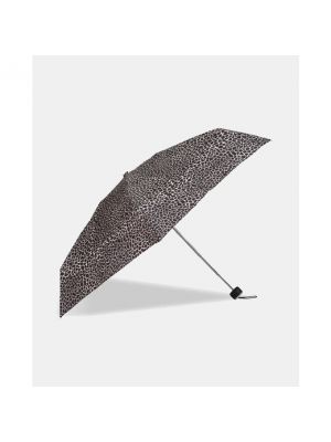 Paraguas con estampado animal print Isotoner marrón