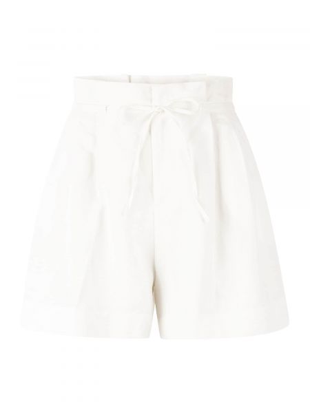 Pantaloni plissettati Rich & Royal bianco