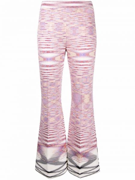 Strikket flare bukser Missoni rosa