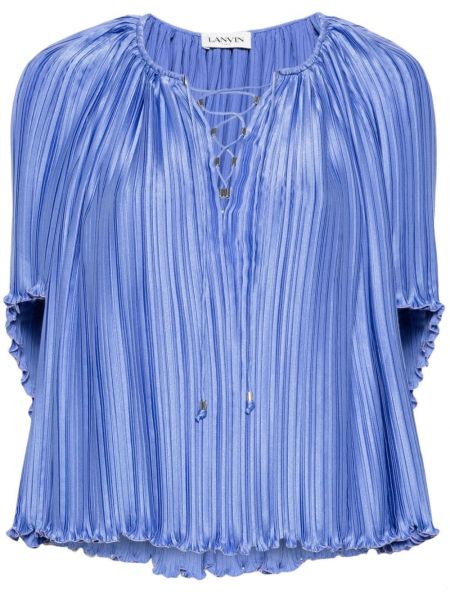 Plisseret bluse Lanvin lilla