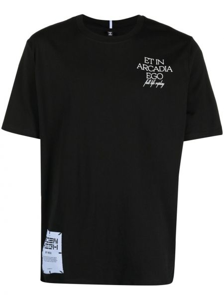T-krekls ar apdruku Mcq melns