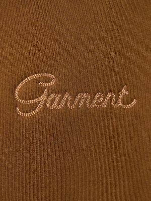 Sudadera con capucha con bordado Garment Workshop marrón