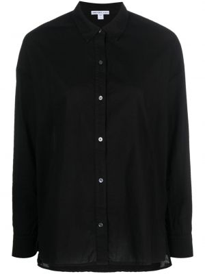 Medvilninė marškiniai James Perse juoda