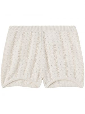 Shorts en tricot Palm Angels blanc