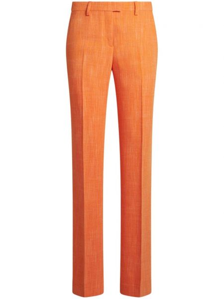 Παντελόνι με πιεσμένη τσάκιση Etro πορτοκαλί
