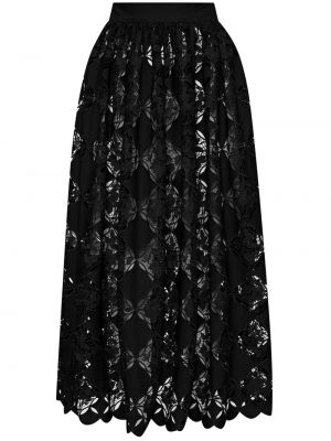 Midi sukně Oscar De La Renta černé