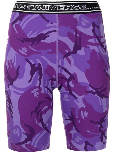 Pantalones cortos de ciclismo Aape By *a Bathing Ape® violeta
