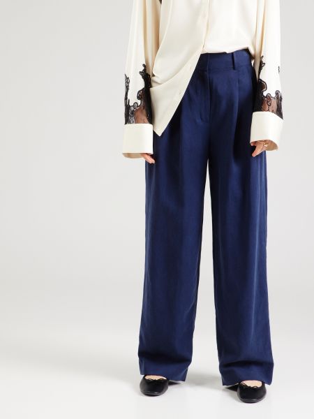Широки панталони тип „марлен“ Esprit синьо