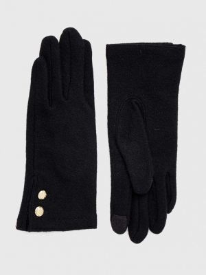 Volnene rokavice Lauren Ralph Lauren črna