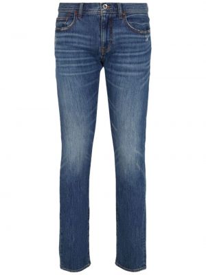 Bavlněné skinny džíny Armani Exchange modré