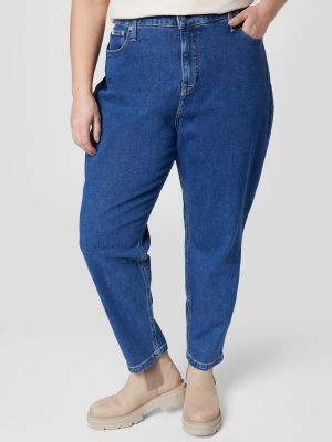 Дънки Calvin Klein Jeans Curve синьо