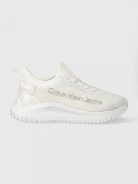 Кружевные кроссовки Calvin Klein Jeans белые