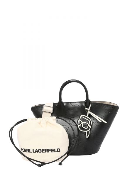 Kožna shopper torbica Karl Lagerfeld