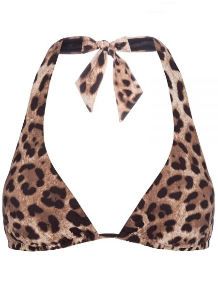 Bikini ar apdruku ar leoparda rakstu Dolce&gabbana bēšs