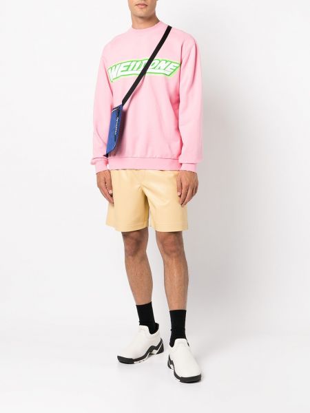 Sweatshirt mit print We11done pink