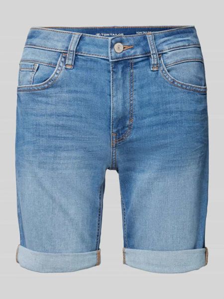 Szorty jeansowe slim fit z kieszeniami Tom Tailor