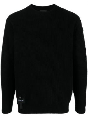 Sweter wełniany Moncler czarny