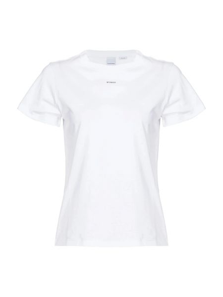 Koszulka bawełniana Pinko biała