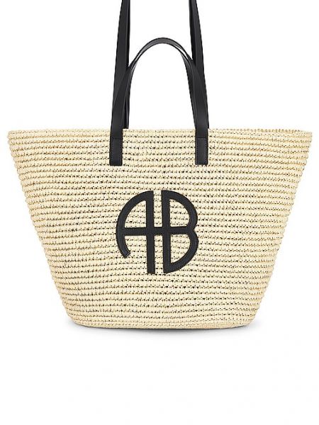 Shopper handtasche Anine Bing beige