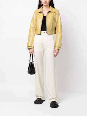 Rovné kalhoty Vivienne Westwood bílé