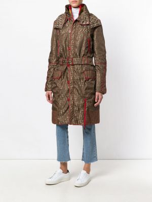 Raštuotas paltas su gobtuvu Christian Dior