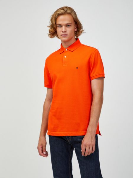 Póló Tommy Hilfiger narancsszínű