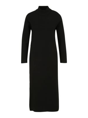 Πλεκτή φόρεμα Selected Femme Petite μαύρο