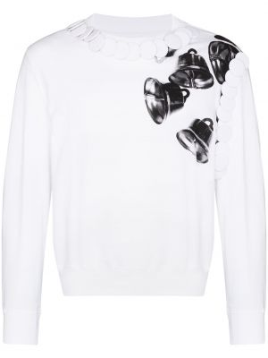 Trykt sweatshirt Stefan Cooke hvit