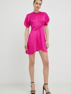 Розовое платье мини Victoria Beckham