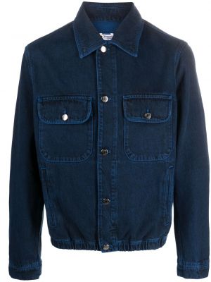 Bavlnená džínsová bunda s výšivkou Missoni modrá
