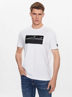 Priliehavé tričko Paul&shark biela