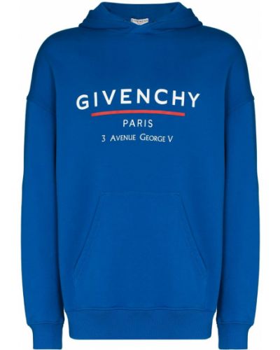 Sudadera con capucha con estampado Givenchy azul