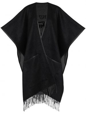 Haut à franges en tricot Ferragamo noir