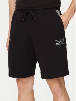 Shorts de sport Ea7 Emporio Armani noir