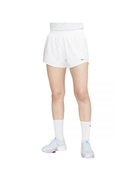 Короткие шорты one dri-fit на подкладке длиной 3 дюйма Nike, white/reflective silv