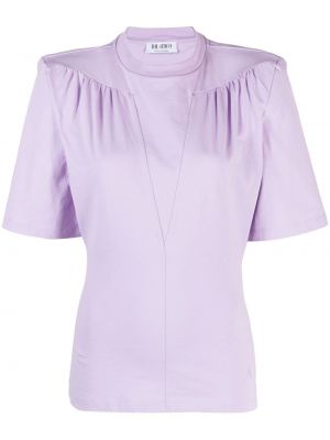T-shirt en coton The Attico violet