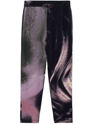 Rovné nohavice s potlačou s abstraktným vzorom Simkhai