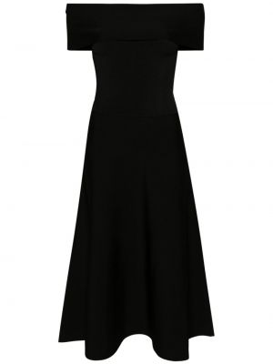 Dzianinowa sukienka midi Fabiana Filippi czarna