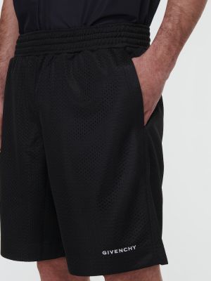 Bermuda kratke hlače z mrežo Givenchy črna