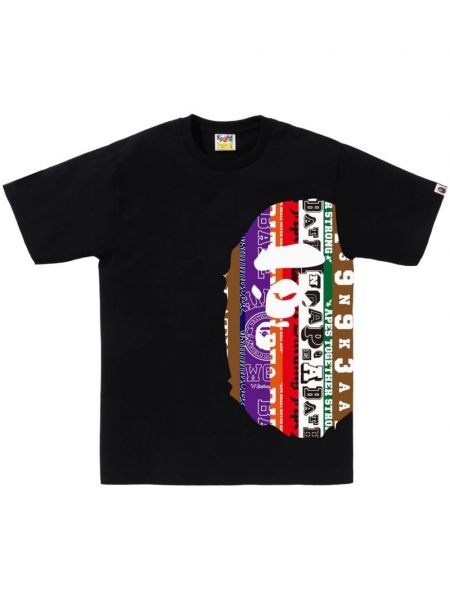 Tricou din bumbac cu imagine A Bathing Ape® negru