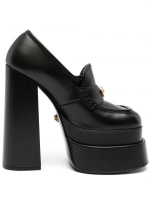 Полуотворени обувки на платформе Versace Pre-owned черно