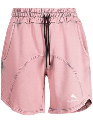 Pamučne bermuda kratke hlače s printom Mauna Kea ružičasta