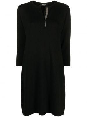 Μάλλινη φόρεμα Fabiana Filippi μαύρο