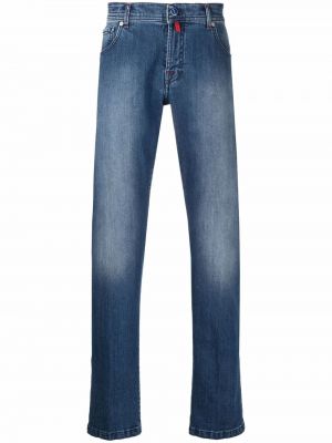 Slim fit low waist skinny jeans Kiton blau
