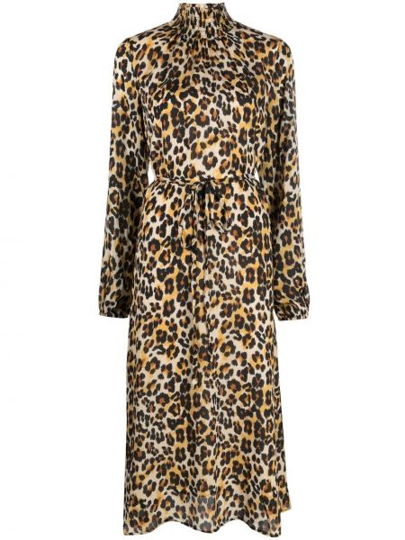 Leopard trykt dress Essentiel Antwerp svart