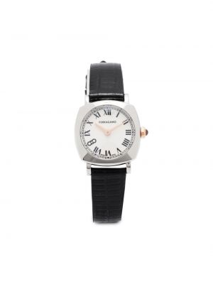 Kožené hodinky Salvatore Ferragamo Watches čierna