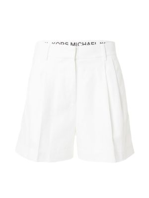 Pantaloni plissettati Michael Michael Kors bianco
