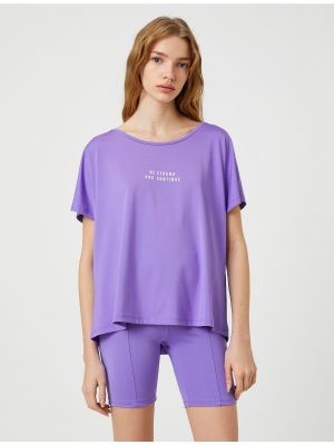Tricou oversize Koton violet