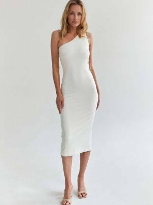 Testhezálló midi ruha Saint Body fehér